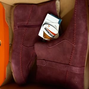 Nitb sporto ankle boots Burgandy leather waterproofed